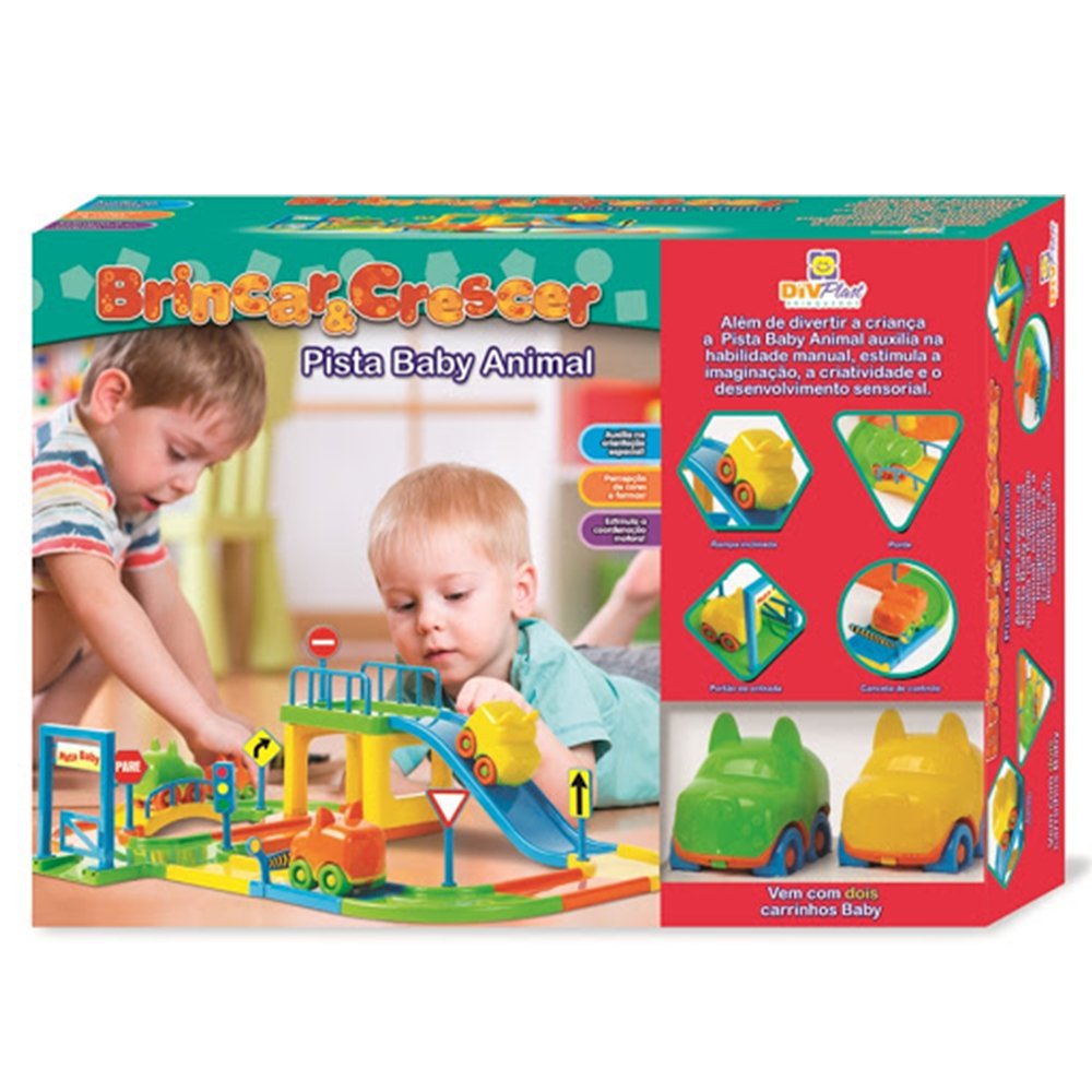 Pista De Carrinhos Brinquedo Corrida Infantil Educativo - Ri Happy